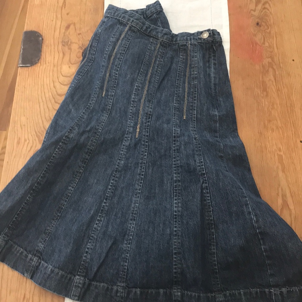 Knee-length Denim skirt